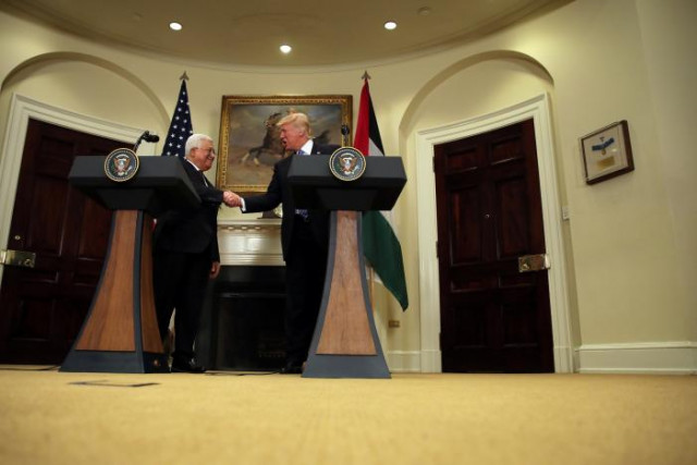 us president donald trump shakes hands with palestinian president mahmoud abbas as they deliver an statement at the white house in washington d c u s may 3 2017 photo reuters us president donald trump shakes hands with palestinian president mahmoud abbas as they deliver an statement at the white house in washington d c u s may 3 2017 photo reuters