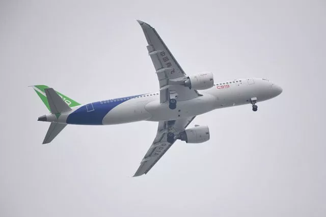 china 039 s home grown c919 passenger jet takes off from pudong international airport on its maiden flight in shanghai on may 5 2017 the first large made in china passenger plane took off on its maiden test flight on may 5 marking a key milestone on the country 039 s ambitious journey to compete with the world 039 s leading aircraft makers photo afp china 039 s home grown c919 passenger jet takes off from pudong international airport on its maiden flight in shanghai on may 5 2017 the first large made in china passenger plane took off on its maiden test flight on may 5 marking a key milestone on the country 039 s ambitious journey to compete with the world 039 s leading aircraft makers photo afp