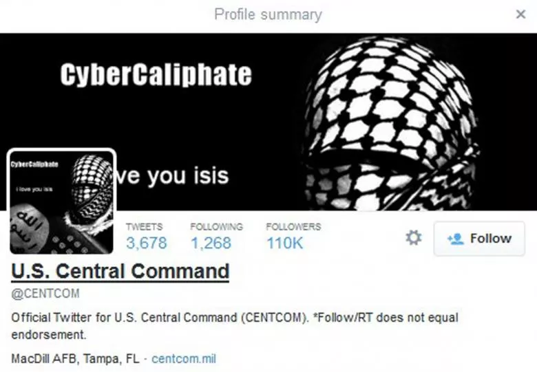 a computer screenshot shows the us central command twitter feed after it was apparently hacked by people claiming to be islamic state sympathizers january 12 2015 photo reuters a computer screenshot shows the us central command twitter feed after it was apparently hacked by people claiming to be islamic state sympathizers january 12 2015 photo reuters