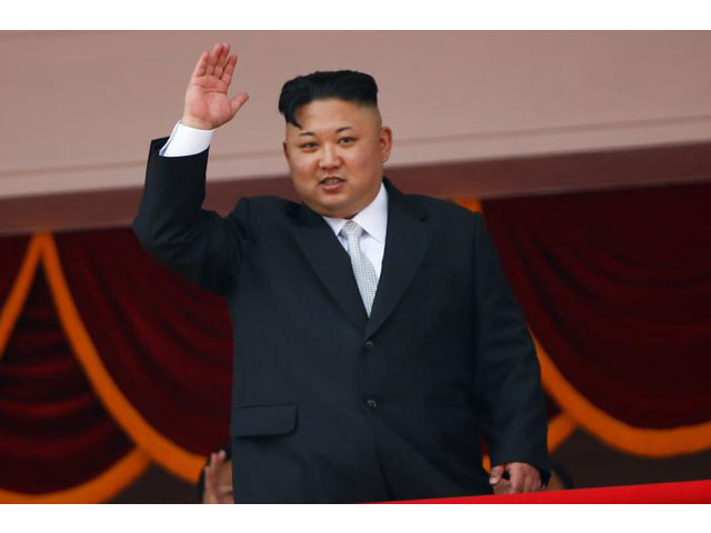 north korean leader kim jong un waves to people attending a military parade marking the 105th birth anniversary of country 039 s founding father kim il sung in pyongyang april 15 2017 photo reuters