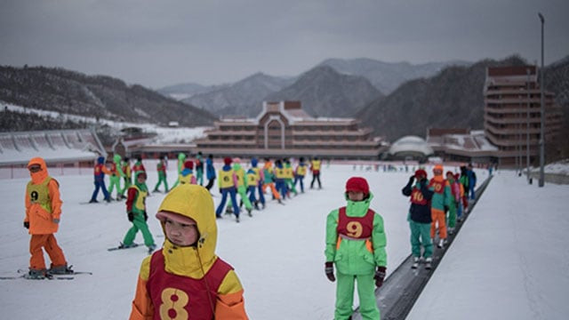 members of a 039 ski camp 039 at the masikryong ski resort near north korea 039 s east coast port city of wonsan photo afp members of a 039 ski camp 039 at the masikryong ski resort near north korea 039 s east coast port city of wonsan photo afp