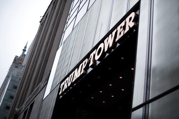 the west facing entrance to trump tower on 5th avenue in new york city u s is seen april 26 2017 picture taken april 26 2017 photo reuters