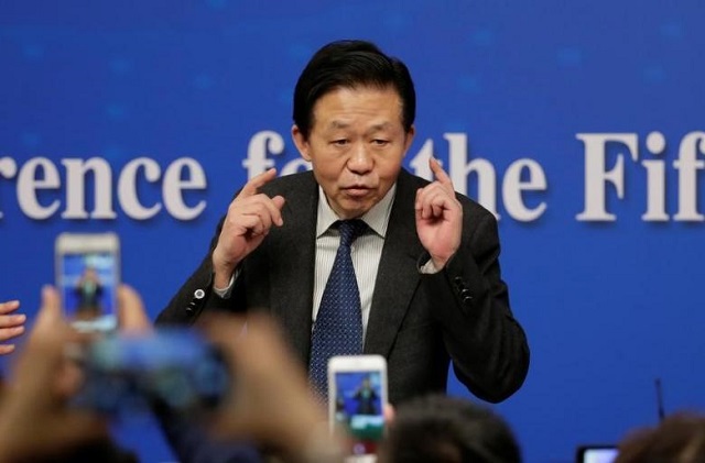 chinese finance minister xiao jie in beijing china photo reuters