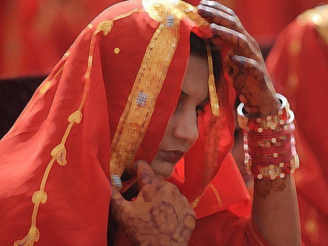 a 12 year old girl was married off to a 14 year old boy on a panchayat 039 s orders photo afp file