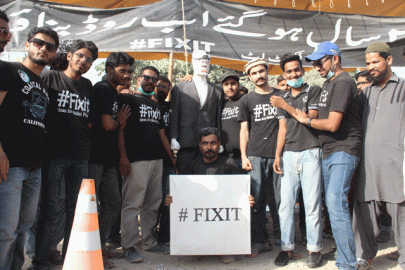 fixit campaigner is now in malir fixit campaigner is now in malir
