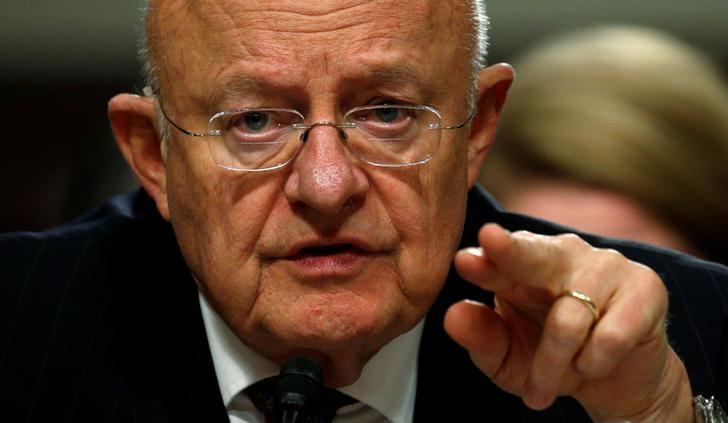 file photo james clapper testifies before a senate armed services committee hearing on foreign cyber threats on capitol hill in washington u s photo reuters