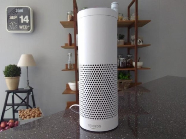 the amazon echo a voice controlled virtual assistant is seen at its product launch for britain and germany in london britain september 14 2016 photo reuters the amazon echo a voice controlled virtual assistant is seen at its product launch for britain and germany in london britain september 14 2016 photo reuters
