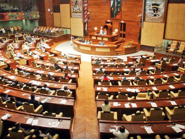 a file photo of the sindh assembly in session during the session on tuesday parliamentary minister nisar ahmed khuhro presented the sindh shaheed recognition and compensation amendment bill saying that in addition to the financial compensation the government will appoint two legal heirs from a family photo online