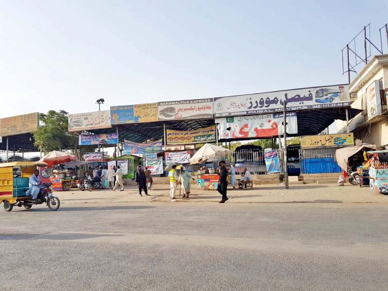 encroachments at the bus stand photo express