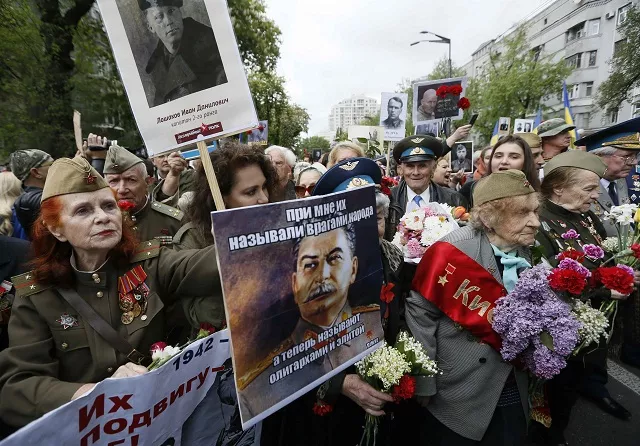 people participate in the quot immortal regiment quot march during the victory day celebrations on tuesday marking the 72nd anniversary of the victory over nazi germany in world war two in kiev ukraine photo reuters people participate in the quot immortal regiment quot march during the victory day celebrations on tuesday marking the 72nd anniversary of the victory over nazi germany in world war two in kiev ukraine photo reuters