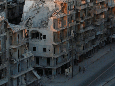 if london were aleppo buckingham palace destroyed 4 3 million dead or displaced