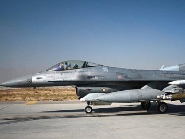 a view of an f 16 which is a part of the egyptian airforce photo afp