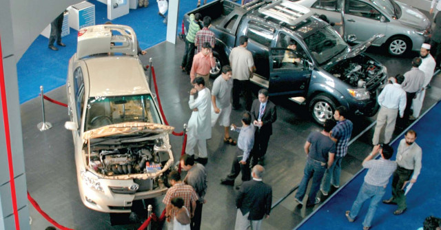 the three day exhibition kicked off in style as stalls of international and national automobile manufacturers cramped the two major halls of the expo centre photo shahbaz malik express the three day exhibition kicked off in style as stalls of international and national automobile manufacturers cramped the two major halls of the expo centre photo shahbaz malik express