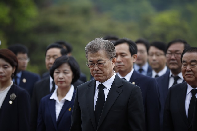 south korea 039 s president moon jae in arrives at the national cemetery in seoul on may 10 2017 photo afp