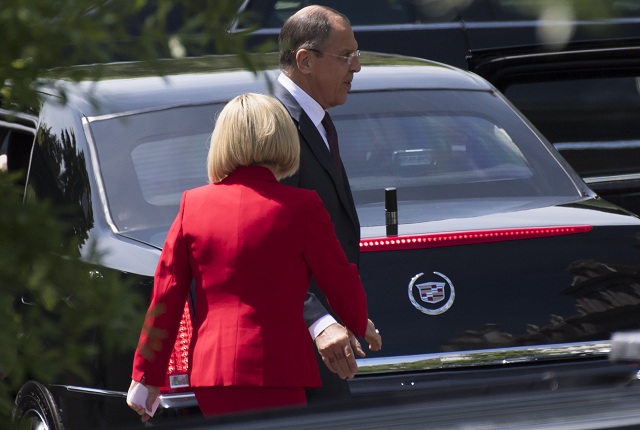 russian foreign minister sergei lavrov leaves following a meeting with us president donald trump at the white house in washington photo afp