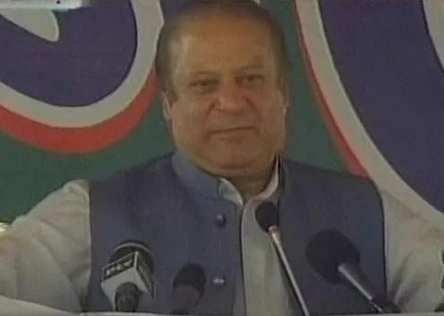 prime minister nawaz sharif addressing a public gathering in chicha watni sahiwal on may 11 2017 express news screen grab prime minister nawaz sharif addressing a public gathering in chicha watni sahiwal on may 11 2017 express news screen grab