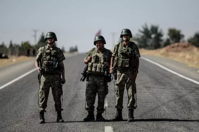 turkish soldiers stand guar near the turkey syrian border post in sanliurfa on september 4 2016 photo afp turkish soldiers stand guar near the turkey syrian border post in sanliurfa on september 4 2016 photo afp