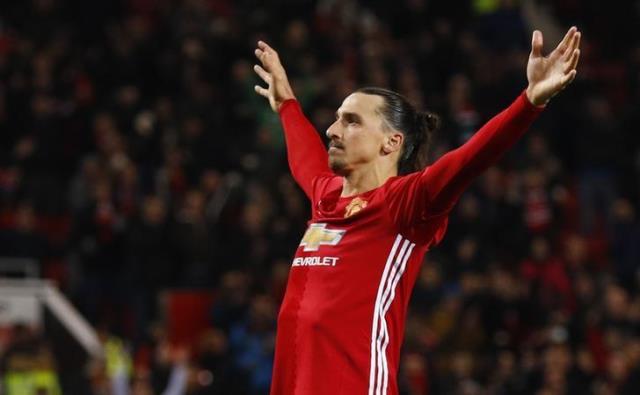 manchester united 039 s zlatan ibrahimovic celebrates scoring their fourth goal photo reuters