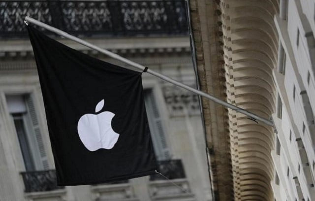 an apple logo is seen on a flag on the facade of the apple store in paris march 3 2016 photo reuters an apple logo is seen on a flag on the facade of the apple store in paris march 3 2016 photo reuters