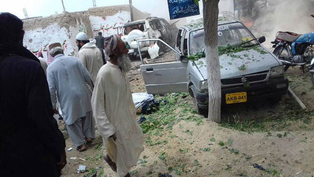 the aftermath of the attack in mastung photo express