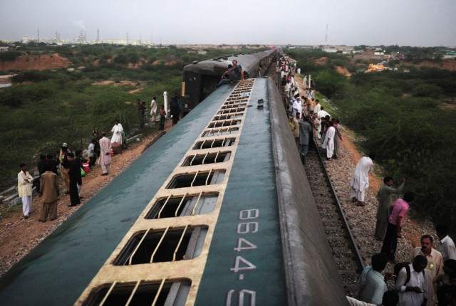 the collision took place few kilometres away from the kotri railway junction in jamshoro photo afp file the collision took place few kilometres away from the kotri railway junction in jamshoro photo afp file