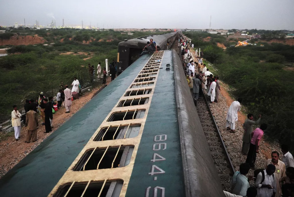 the collision took place few kilometres away from the kotri railway junction in jamshoro photo afp file the collision took place few kilometres away from the kotri railway junction in jamshoro photo afp file