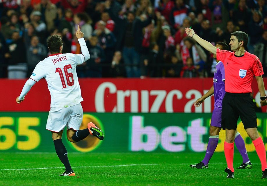 sevilla are one of only three teams to have defeated real in the league this season but are woefully out of form photo afp