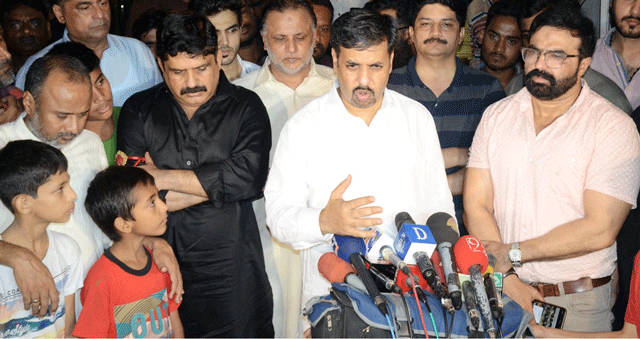 psp chairperson mustafa kamal speaks to the media on saturday photo online