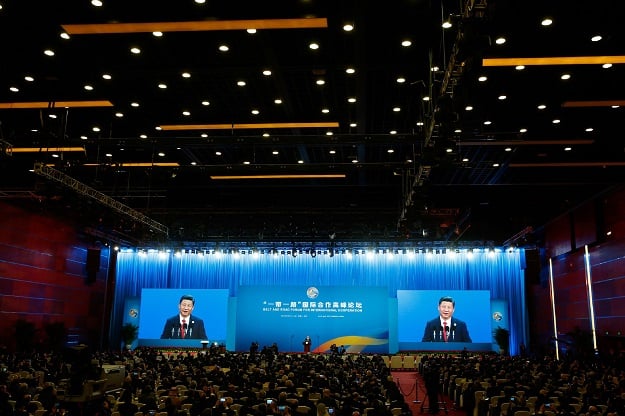 china 039 s president xi jinping speaks at the opening ceremony of the belt and road forum in beijing on may 14 2017 photo afp