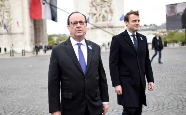emmanuel macron will be inaugurated as president by his political mentor francois hollande photo afp emmanuel macron will be inaugurated as president by his political mentor francois hollande photo afp