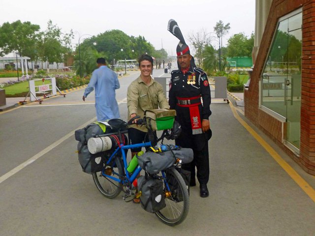 mark gresser at the wagah border photo express