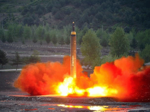 the long range strategic ballistic rocket hwasong 12 mars 12 is launched during a test in this undated photo released by north korea 039 s korean central news agency kcna on may 15 2017 photo reuters the long range strategic ballistic rocket hwasong 12 mars 12 is launched during a test in this undated photo released by north korea 039 s korean central news agency kcna on may 15 2017 photo reuters