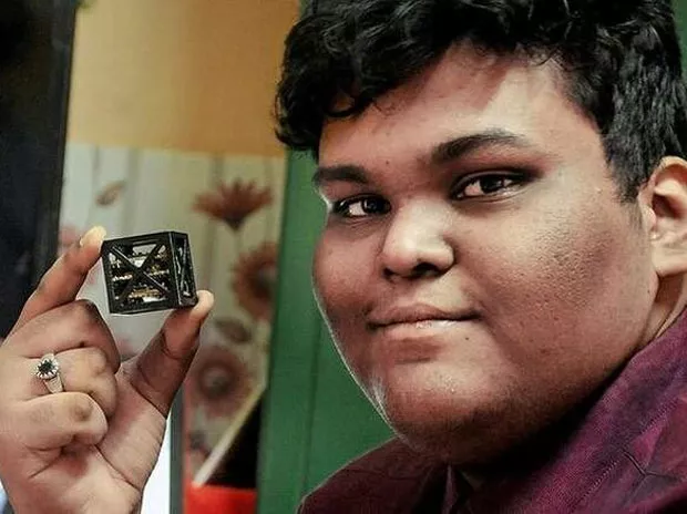 rifath shaarook 18 has named the satellite after former indian president abdul kalam photo twitter shaarook rifath shaarook 18 has named the satellite after former indian president abdul kalam photo twitter shaarook