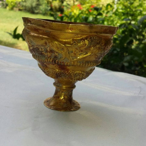 a gold goblet dating back to 1800 bc will be displayed at the national museum of pakistan on the occasion of world museum day at may 18 photo courtesy national museum of pakistan a gold goblet dating back to 1800 bc will be displayed at the national museum of pakistan on the occasion of world museum day at may 18 photo courtesy national museum of pakistan