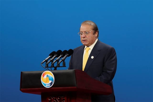 prime minister nawaz sharif speaks during the belt and road forum for international cooperation in beijing china may 14 2017 photo reuters prime minister nawaz sharif speaks during the belt and road forum for international cooperation in beijing china may 14 2017 photo reuters