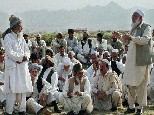elders say party officials are campaigning against fcr but continue to participate in jirgas under the same law photo express file elders say party officials are campaigning against fcr but continue to participate in jirgas under the same law photo express file