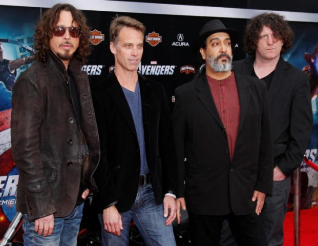 band members of soundgarden l r chris cornell matt cameron kim thayil and ben shepherd pose at the world premiere of the film quot marvel 039 s the avengers quot in hollywood california us april 11 2012 photo reuters band members of soundgarden l r chris cornell matt cameron kim thayil and ben shepherd pose at the world premiere of the film quot marvel 039 s the avengers quot in hollywood california us april 11 2012 photo reuters