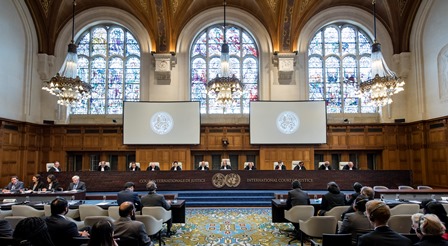 legal battle view of the icj courtroom during the hearing of the case photo courtesy icj