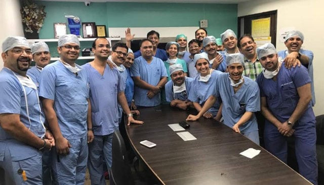 the indian surgical team were led by dr shailesh puntambekar photo galaxy care laparoscopy institute the indian surgical team were led by dr shailesh puntambekar photo galaxy care laparoscopy institute