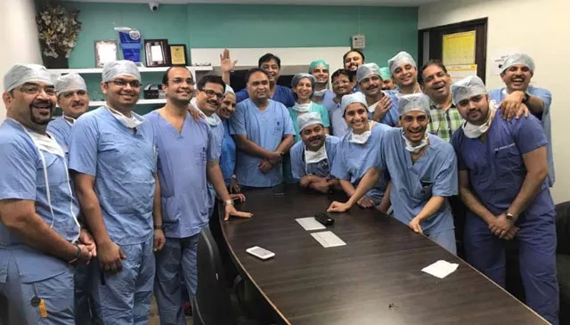the indian surgical team were led by dr shailesh puntambekar photo galaxy care laparoscopy institute the indian surgical team were led by dr shailesh puntambekar photo galaxy care laparoscopy institute