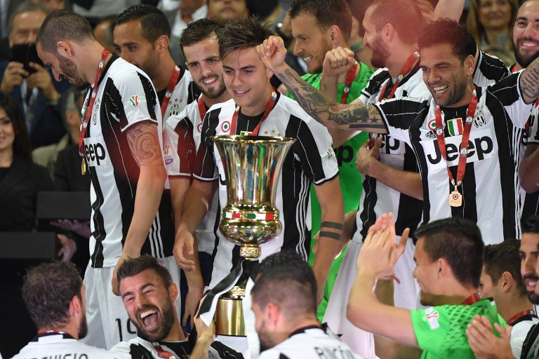 cup in the bag juventus claimed the italian cup on wednesday and can make it two titles in a week with a win photo afp