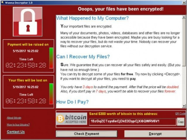 a screenshot shows a wannacry ransomware demand photo reuters a screenshot shows a wannacry ransomware demand photo reuters