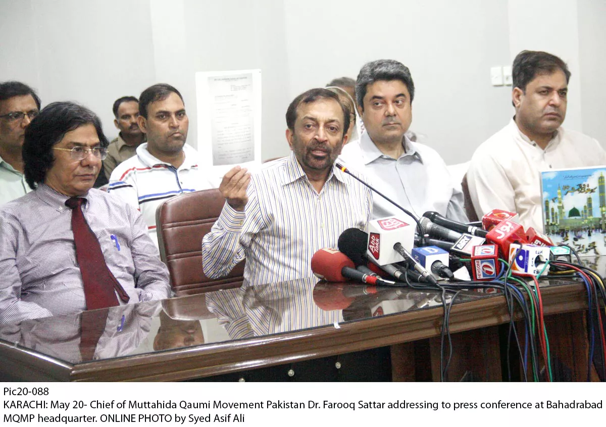 the mqm convener said his party will win the upcoming elections photo online the mqm convener said his party will win the upcoming elections photo online