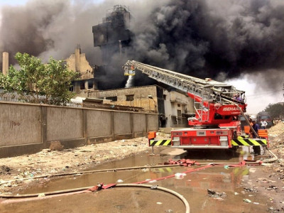 factory management blames fire brigade for inferno in site