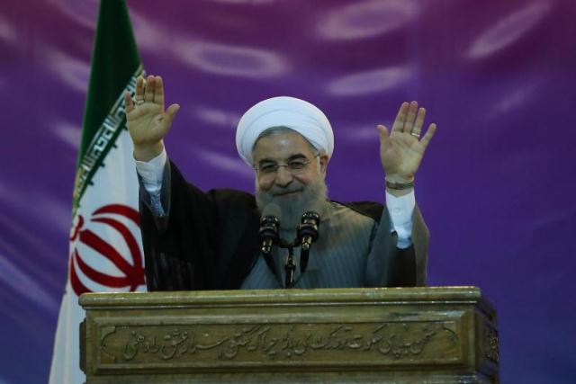iran 039 s president hassan rouhani gestures during a ceremony celebrating international workers 039 day in tehran iran may 1 2017 picture taken may 1 2017 photo reuters