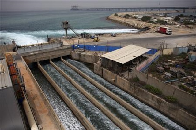 brine water flows into the mediterranean sea after passing through a desalination plant in the coastal city of hadera photo reuters