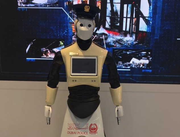 a prototype robot was first unveiled at the gitex annual computer and electronic trade show at the dubai world centre in october 2016 photo dubai media office a prototype robot was first unveiled at the gitex annual computer and electronic trade show at the dubai world centre in october 2016 photo dubai media office