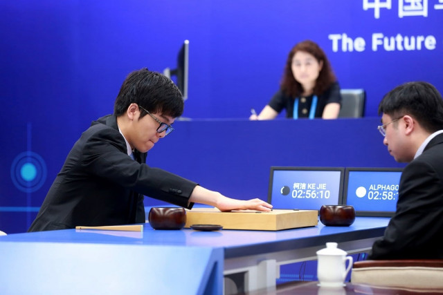 the win over world number one ke jie was hailed as a technology landmark photo afp the win over world number one ke jie was hailed as a technology landmark photo afp