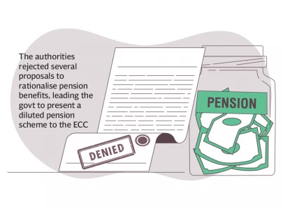 ecc defers pension cuts on legalities ecc defers pension cuts on legalities