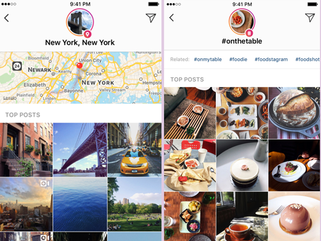 users will now be able to search for stories using their location or their hashtags but only on public accounts